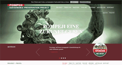 Desktop Screenshot of pompeii-sustainable-preservation-project.org